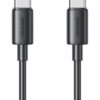 USAMS καλώδιο USB-C US-SJ711, 60W, 480Mbps, 1m, μαύρο