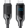 USAMS καλώδιο Lightning σε USB-C SJ741, 30W, 480Mbps, 1.2m, μαύρο