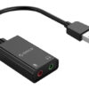 ORICO USB κάρτα ήχου SKT2, USB2.0, 2x 3.5mm, μαύρο