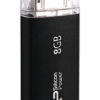 SILICON POWER USB Flash Drive Ultima II-I, 8GB, USB 2.0, μαύρο