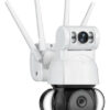 SECTEC smart κάμερα ST-428-4M-DL με προβολείς, dual lens, 4MP, Onvif PTZ