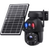 SECTEC smart ηλιακή κάμερα ST-5986M, 3MP dual lens, 20x zoom, 4G, SD, PTZ