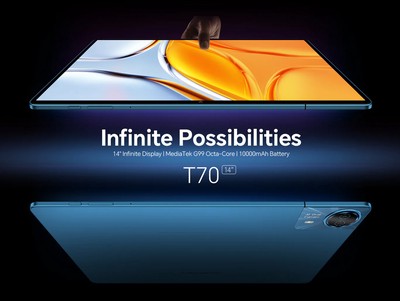 TECLAST tablet T70, 14", 8/256GB, 4G, Android 14, 10000mAh, μπλε