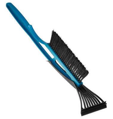 TOM PAR βούρτσα με ξύστρα πάγου D55, 55cm, μπλε-μαύρη