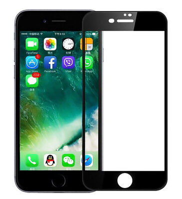 POWERTECH Tempered Glass 5D Full Glue για iPhone 8 Plus, Black