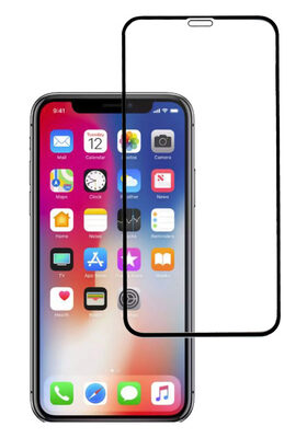 POWERTECH Tempered Glass 5D, Full Glue, για iPhone XR, μαύρο