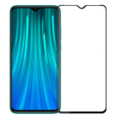 POWERTECH Tempered Glass 5D, Full Glue, Xiaomi Redmi Note 8, μαύρο