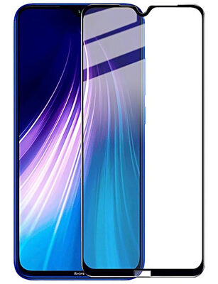POWERTECH Tempered Glass 5D, Full Glue, Xiaomi Redmi Note 8T, μαύρο