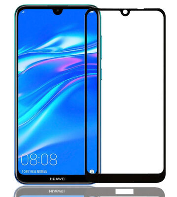 POWERTECH Tempered Glass 5D για Huawei Y8p, full glue, μαύρο