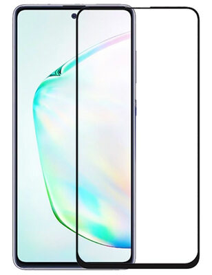 POWERTECH Tempered Glass 5D, full glue, για Samsung Note 10 Lite, μαύρο