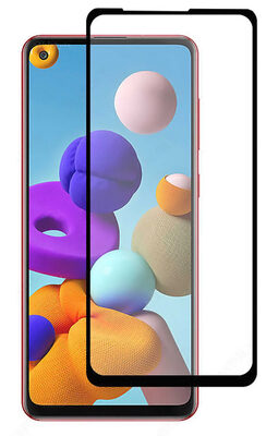 POWERTECH Tempered Glass 5D, full glue, για Samsung A21s & A21, μαύρο