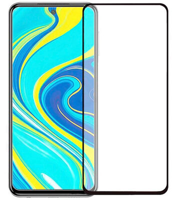 POWERTECH Tempered Glass 5D, full glue, Xiaomi Redmi Note 9 Pro, μαύρο