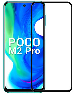 POWERTECH Tempered Glass 5D, full glue, Xiaomi Poco M2 Pro 2020, μαύρο
