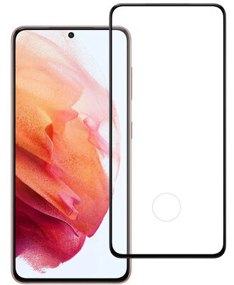 POWERTECH tempered glass 3D, full glue, Samsung S21 5G, μαύρο