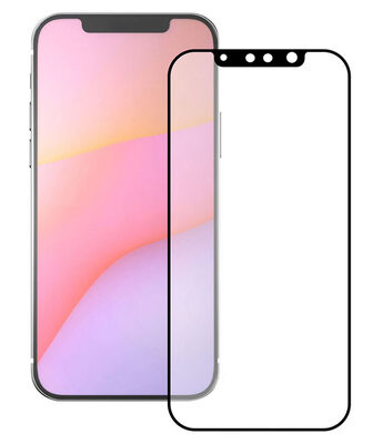POWERTECH tempered glass 5D TGC-0517, iPhone 13/13 Pro, full glue, μαύρο