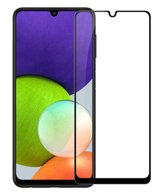 POWERTECH tempered glass 9H 5D TGC-0526 για Samsung Galaxy A22, μαύρο