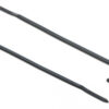 POWERTECH δεματικά καλωδίων TIES-033 με ετικέτα, 100x2.5mm, μαύρα, 25τμχ