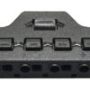 Splitter block TOOL-0095 για LED καλωδιοταινίες, 6-port, μαύρο