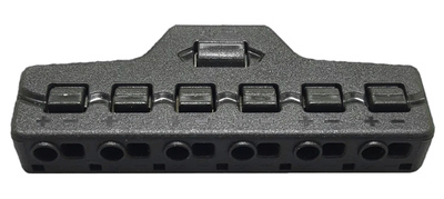 Splitter block TOOL-0095 για LED καλωδιοταινίες, 6-port, μαύρο