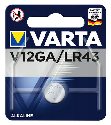 VARTA αλκαλική μπαταρία LR43, 1.5V, 1τμχ