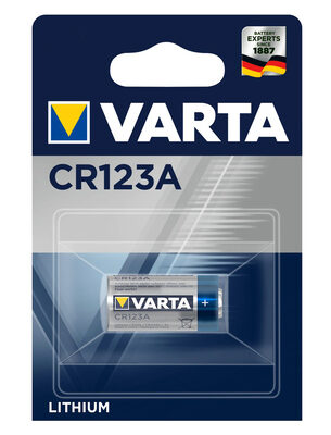 VARTA μπαταρία λιθίου CR123A, 3V, 1τμχ