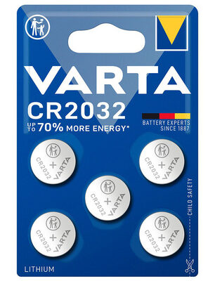 VARTA μπαταρία λιθίου CR2032, 3V, 5τμχ