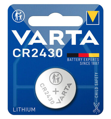VARTA μπαταρία λιθίου CR2430, 3V, 1τμχ