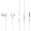 YISON earphones με μικρόφωνο X2, 3.5mm σύνδεση, Φ10mm, 1.36m, λευκά