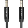 USAMS καλώδιο ήχου 3.5mm YP-01, AUX, 1m, μαύρο