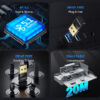 USAMS USB αντάπτορας Bluetooth 5.1 ZB321, μαύρος