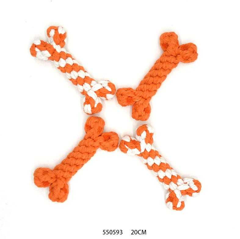 Παιχνίδι σκύλου κόκκαλο από σχοινί - 20cm - 12pcs - 550593