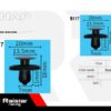 Σετ συνδετήρες αυτοκινήτου - 10pcs - R-F16101-18 - 180860