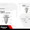 Σετ συνδετήρες αυτοκινήτου - 10pcs - R-F16101-12 - 180850