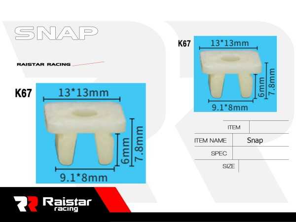Σετ συνδετήρες αυτοκινήτου - 10pcs - R-F16101-28 - 180875