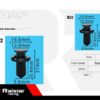Σετ συνδετήρες αυτοκινήτου - 8pcs - R-F16101-14 - 180856