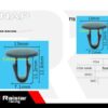Σετ συνδετήρες αυτοκινήτου - 10pcs - R-F16101-23 - 180868