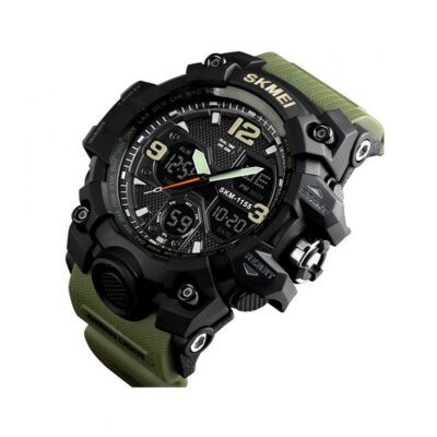 Ψηφιακό/αναλογικό ρολόι χειρός – Skmei - 1155 - Green