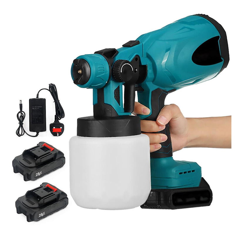 Πιστόλι Βαφής με 2 Μπαταρίες 28V - Professional Power Tools Portable Spray Gun Li-ion