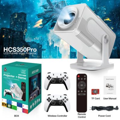 Gamer Φορητός Προβολέας Προτζέκτορας & Κονσόλα Παιχνιδιών - Projector + Game