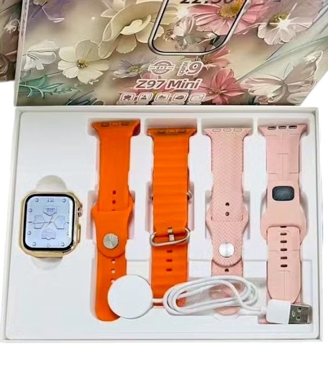 Σετ Smartwatch με 4 λουράκια - Z97 Mini - 064748 - Orange