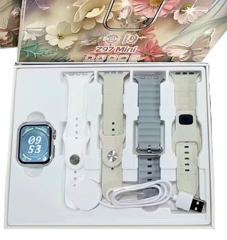 Σετ Smartwatch με 4 λουράκια - Z97 Mini - 064748 - Grey