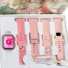 Σετ Smartwatch με 4 λουράκια - Z97 Mini - 064748 - Pink