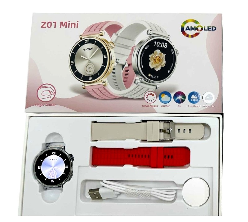 Σετ Smartwatch με 2 λουράκια - Z01 Mini - 064953 - Red