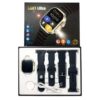 Σετ Smartwatch με 4 λουράκια - LG81 Ultra - 065110 - Black