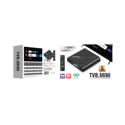 Andowl TV8.Mini Box8K GPU 4GB RAM και 64GB Αποθηκευτικό Χώρο με Λειτουργικό Android 13.0 - TV8.Mini Box
