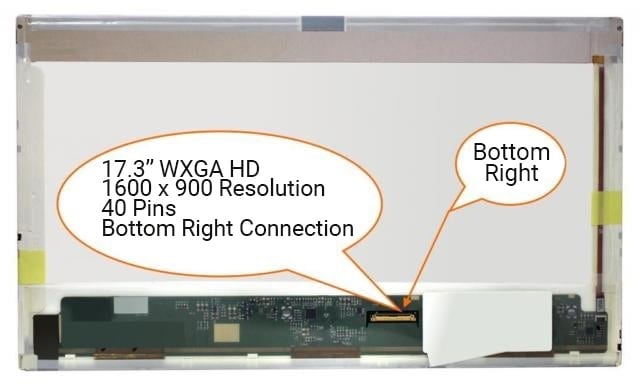 Οθόνη 17,3'' led 1600x900 40 PIN - GRADE B