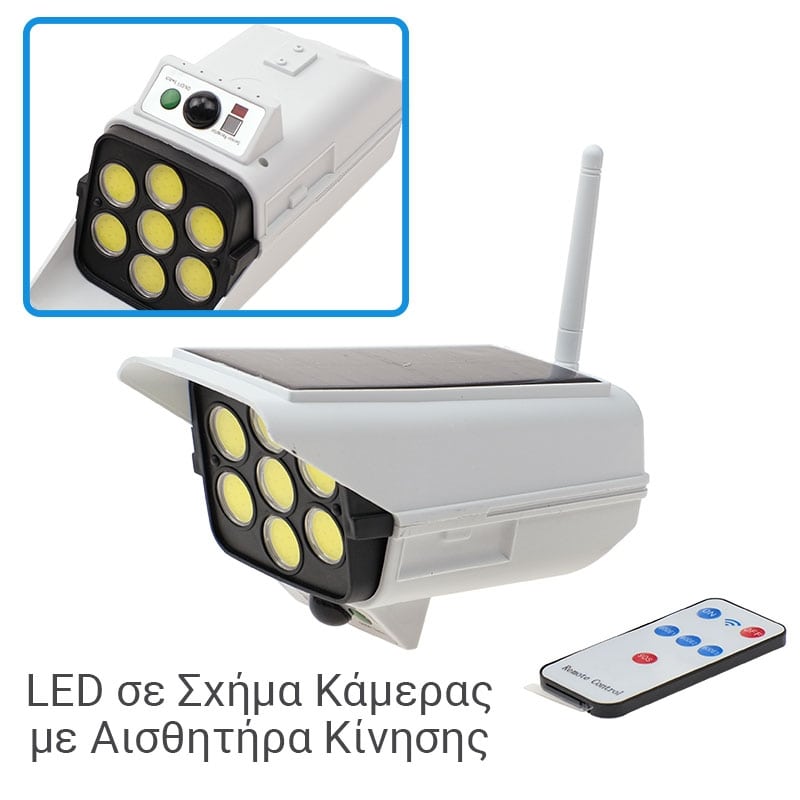Μεγάλος Ηλιακός Προβολέας LED Τύπου Κάμερα