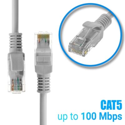 1018.404_5_-small Καλώδιο Ethernet 0.5m CAT 5E Γκρι