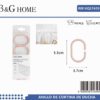 Κρίκοι κουρτίνας μπάνιου - Light Pink - 21659