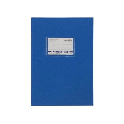 Μπλέ Τετράδιο Καρφίτσα με Πλαστικό Καπάκι 70gsm 17x24cm